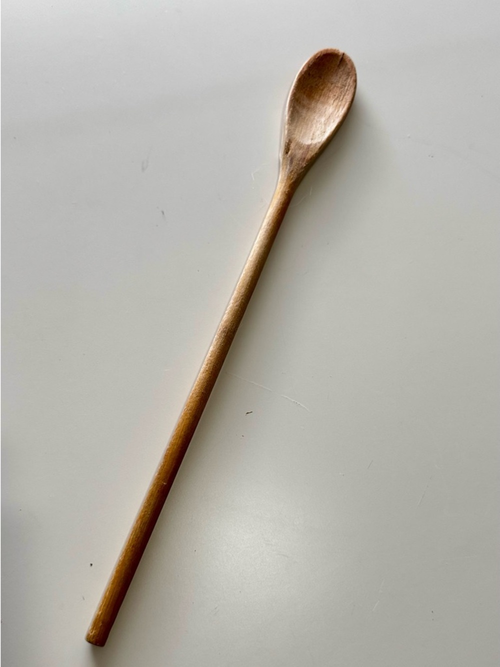 VINTAGE 14” Wooden Long-Handled Cooking Spoon